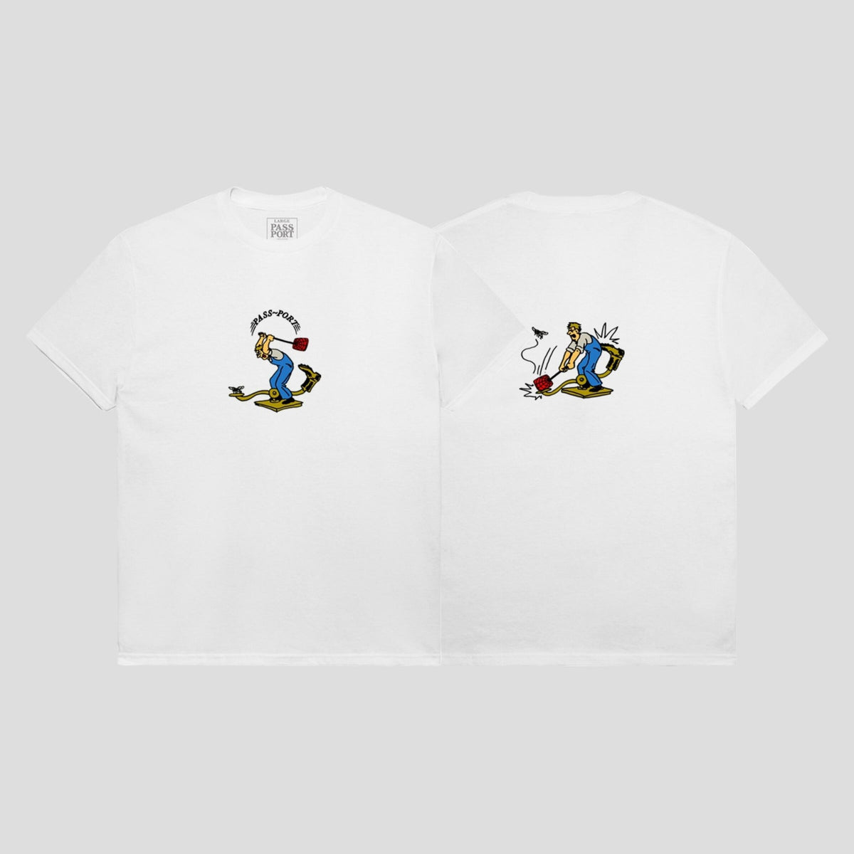 Passport Tee Swatter White Pass Port Skateboard T Shirt