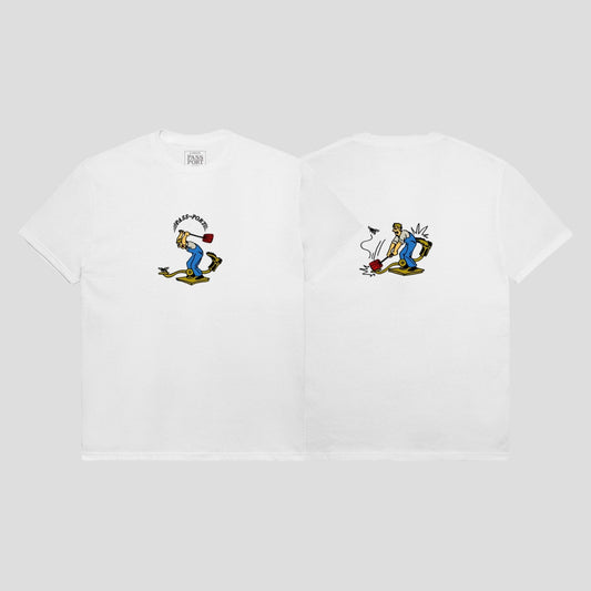 Passport Tee SWATTER WHITE Pass Port Skateboard T-Shirt