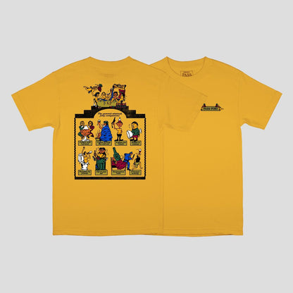 Passport Tee TRICKLE DOWN GOLD Pass Port Skateboard T-Shirt