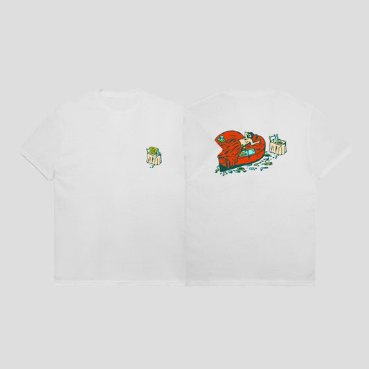 Passport Tee Unlucky In Love White Pass Port Skateboard T-Shirt