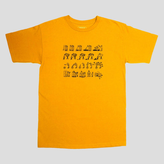 Passport Tee W.C.W.B.F GOLD Pass Port Skateboard T-Shirt