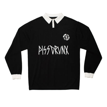 Piss Drunx L/S Tee Drinking Club Jersey Black Skateboard Longsleeve T-Shirt