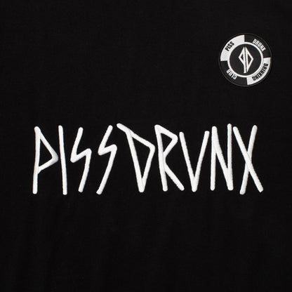 Piss Drunx L/S Tee Drinking Club Jersey Black Skateboard Longsleeve T-Shirt