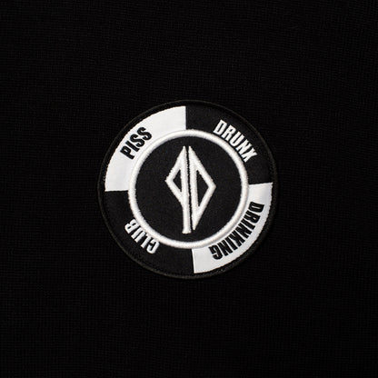 Piss Drunx L/S Tee Drinking Club Jersey Black Skateboard Longsleeve T-Shirt