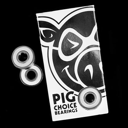 PIG Skateboard Bearings Choice Speed Pig White