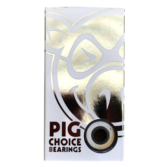 PIG Skateboard Bearings Choice Speed Pig White