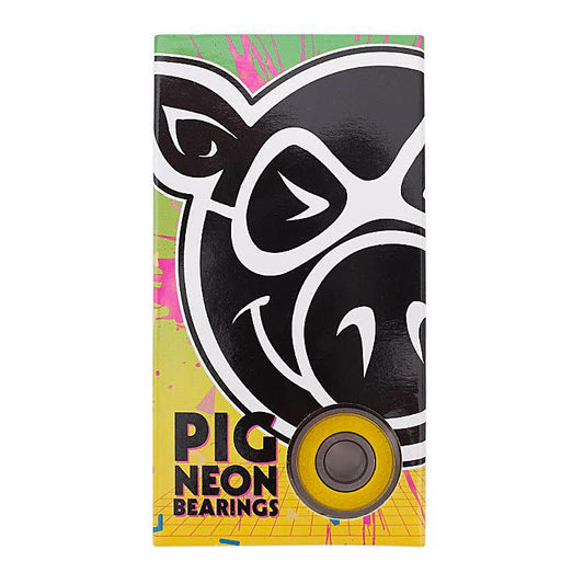 PIG Skateboard Bearings Neon Speed Multi Colour