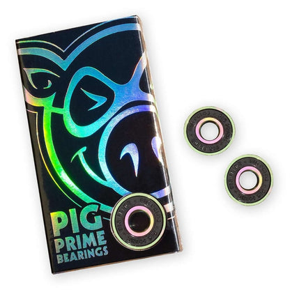 PIG Skateboard Bearings Prime Speed Black