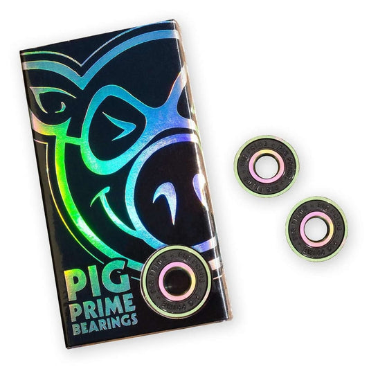 PIG Skateboard Bearings Prime Speed Black