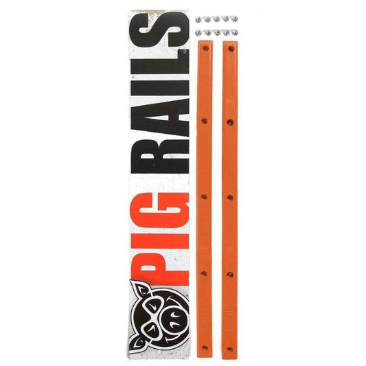 Pig Skateboard Rails Neon Orange Old School Sliders