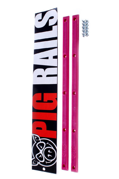 Pig Skateboard Rails Neon Pink Old School Sliders
