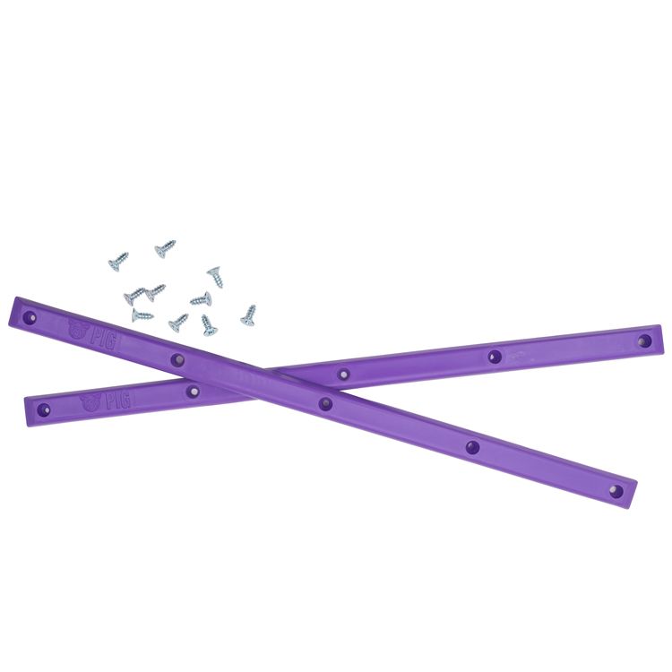 Pig Skateboard Rails Neon Purple Old School Sliders
