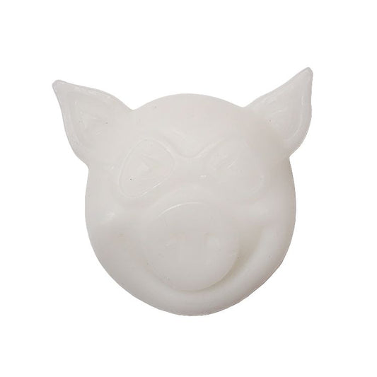 Pig Skateboard Wax White Pig Head