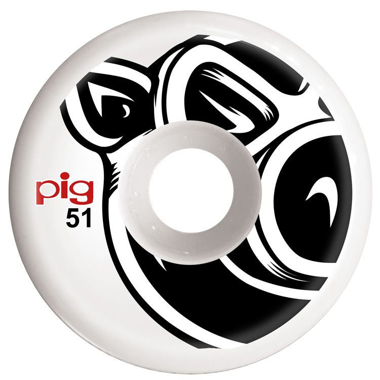 Pig Skateboard Wheels Pig Head Natural 51Mm 101A Pro Line