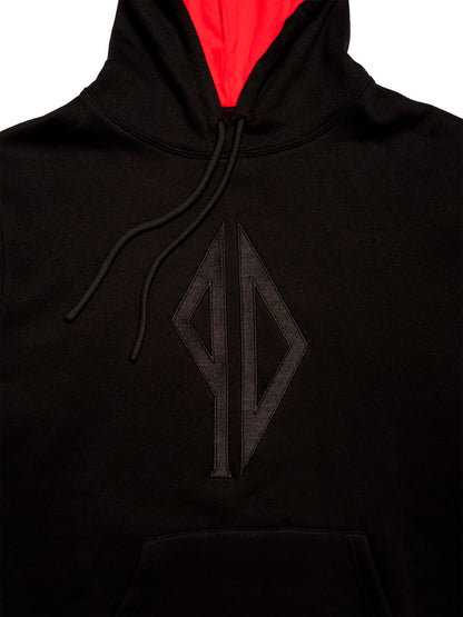 Piss Drunx Hood Lil Red Black Skateboard Pullover