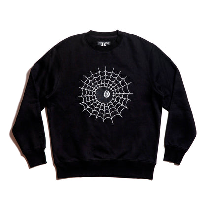 Piss Drunx x Lotties Moey Crew Web 8Ball Black Skateboard Crewneck