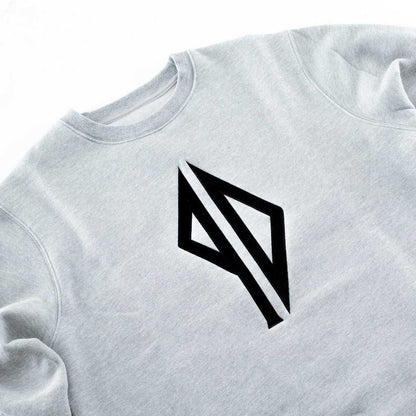 Piss Drunx Crew Brand Logo Crewneck Heather Grey