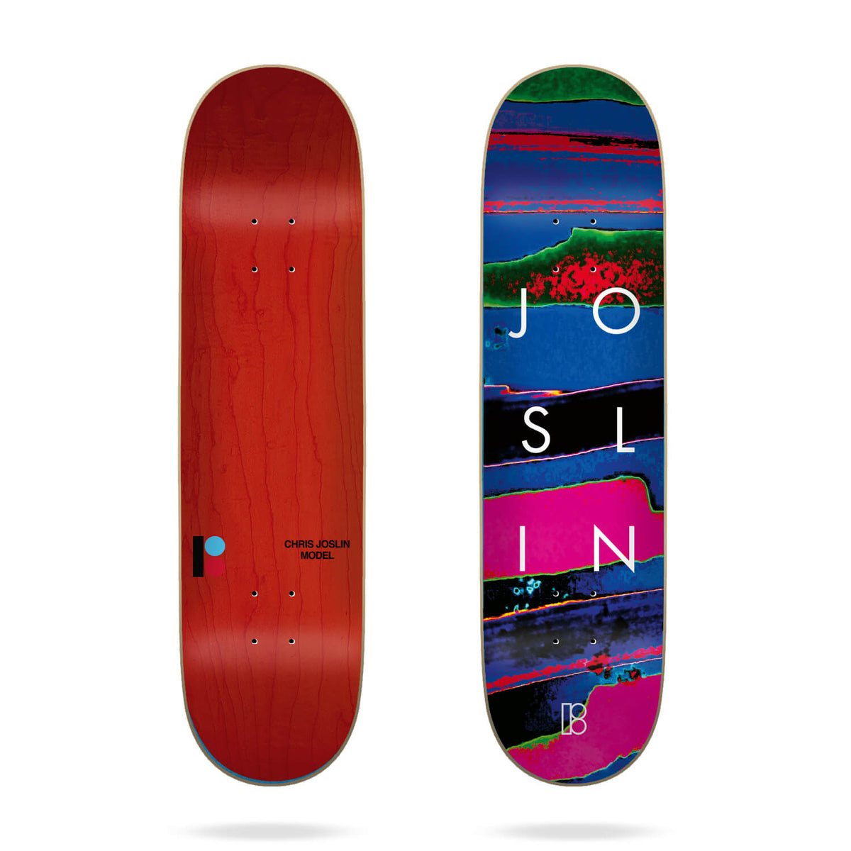 Plan B Skateboard Deck Chris Joslin Infrared Dark Multi 8 375