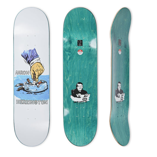 Polar Skateboard Deck AARON HERRINGTON Chain Smoker 8.5"
