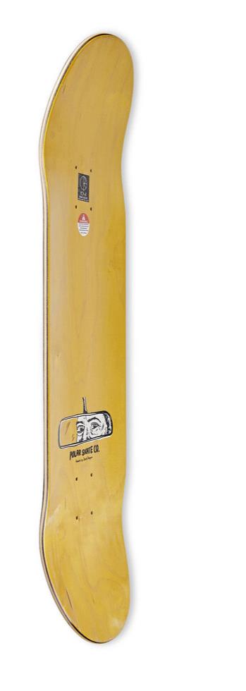 Polar Skateboard Deck OSKAR ROZENBERG Drivers License Yellow 8.375"