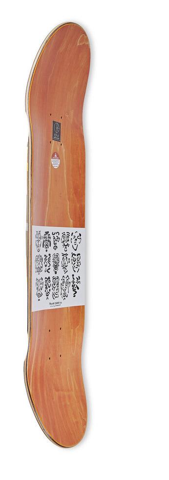 Polar Skateboard Deck SHIN SANBONGI Faces Wheel Wells White 8.25"