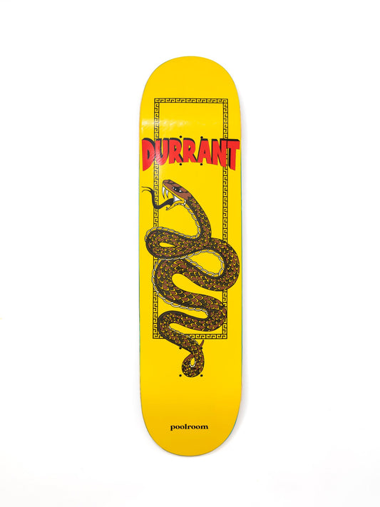 Poolroom Skateboard Deck Dennis Durrant Brown Snake 8.25"
