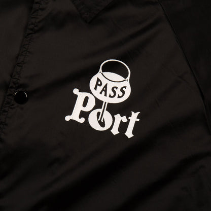 Passport Jacket Port Coach Black Pass~Port Skateboards Windbreaker