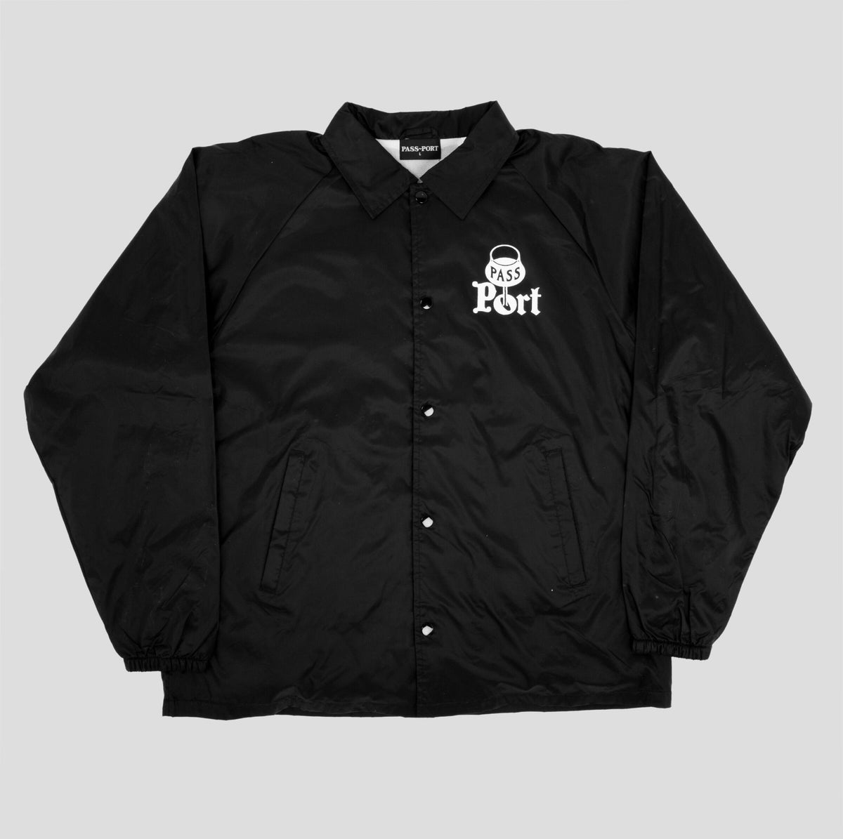 Passport Jacket Port Coach Black Pass Port Skateboards Windbreaker
