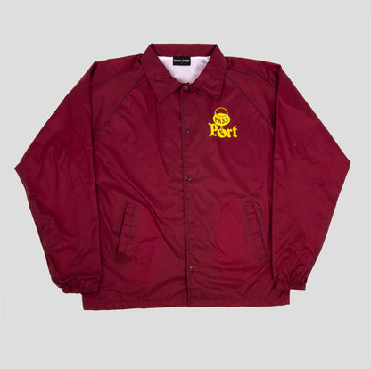 Passport Jacket Port Coach Maroon Pass~Port Skateboards Windbreaker