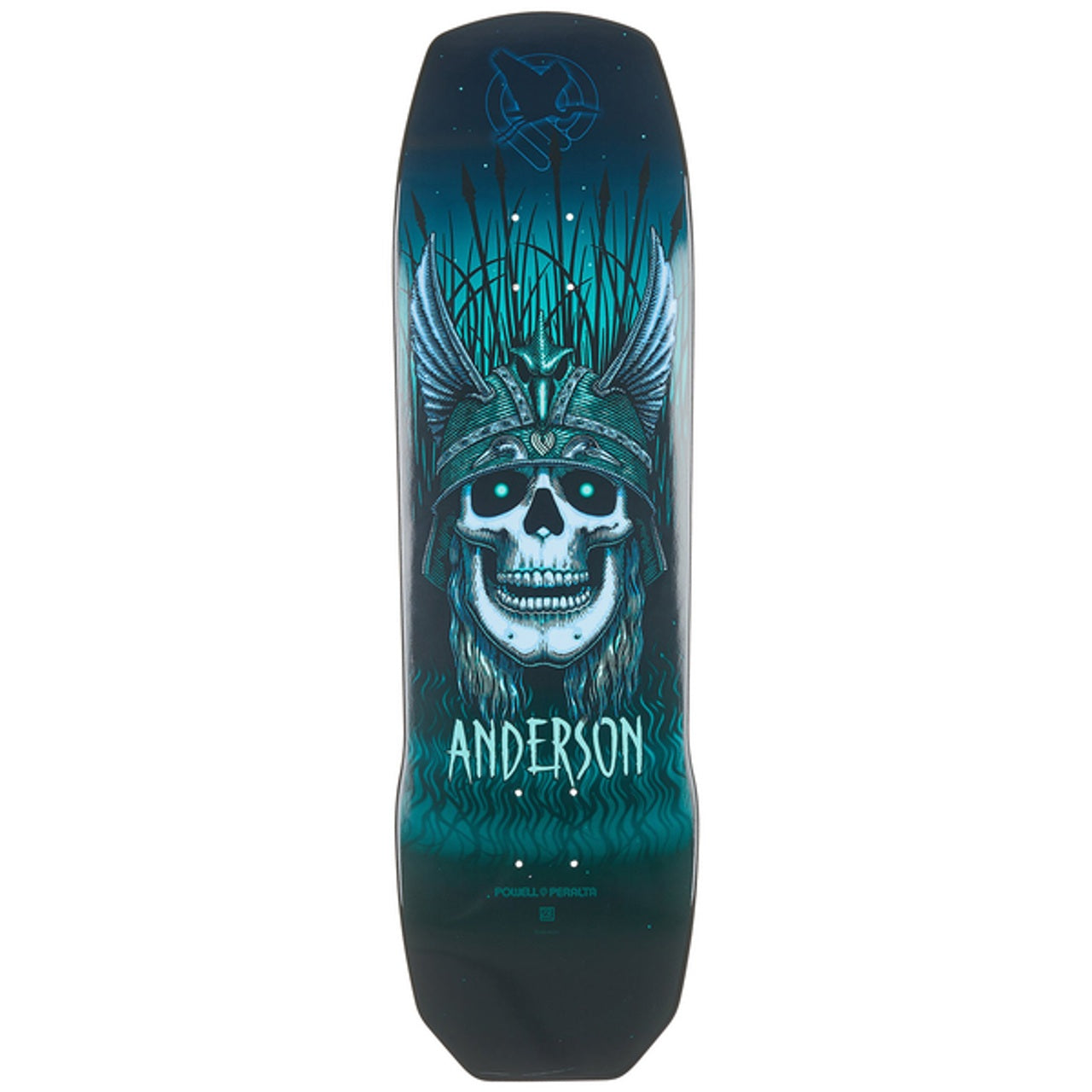 Powell Peralta Deck Andy Anderson Heron Skull 9.13" Green Maple