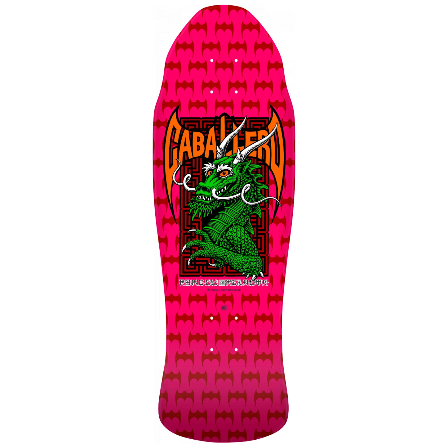 Powell Peralta Deck Cab Street Dragon Hot Pink 9.625" Steve Caballero Reissue
