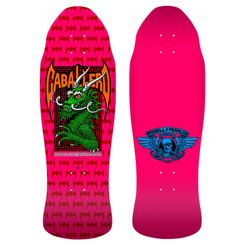 Powell Peralta Deck Cab Street Dragon Hot Pink 9.625" Steve Caballero Reissue