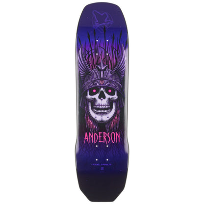 Powell Peralta Deck Andy Anderson Heron Skull 8.45" Purple Maple