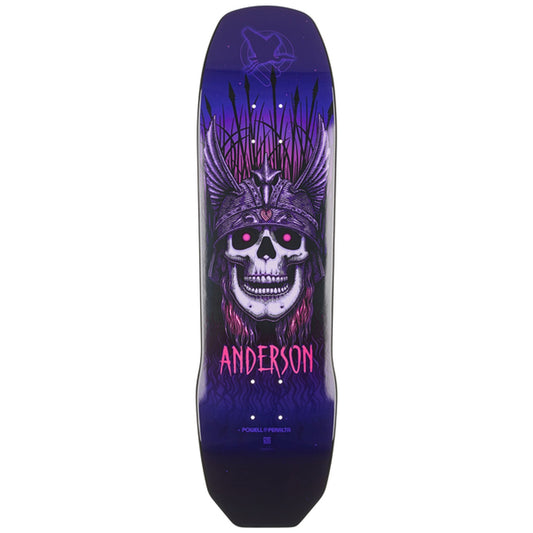 Powell Peralta Deck Andy Anderson Heron Skull 8.45" Purple Maple