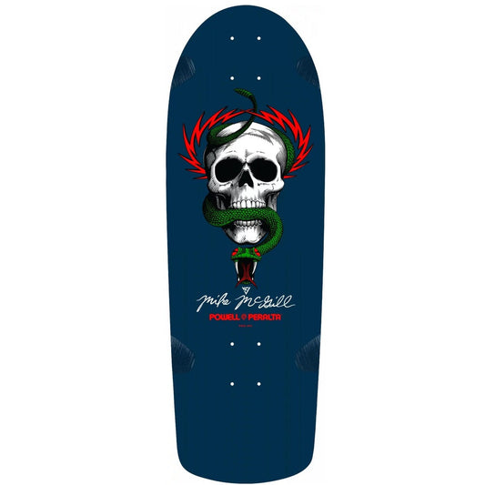 Powell Peralta Skateboard Deck OG Mike McGill Skull & Snake Navy 10" Reissue