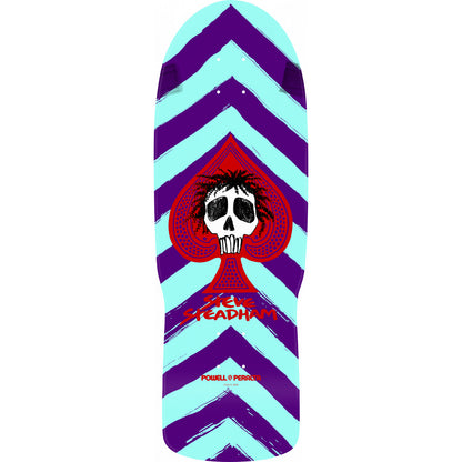 Powell Peralta Deck Steadham Spade Purple/Aqua 10" Reissue Shape 153 SP3 Concave