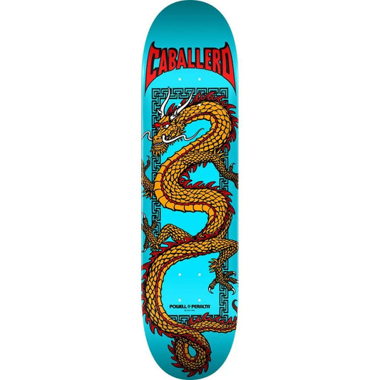 Powell Peralta Skateboard Deck Cab Chinese Dragon Blue 7.75" Birch