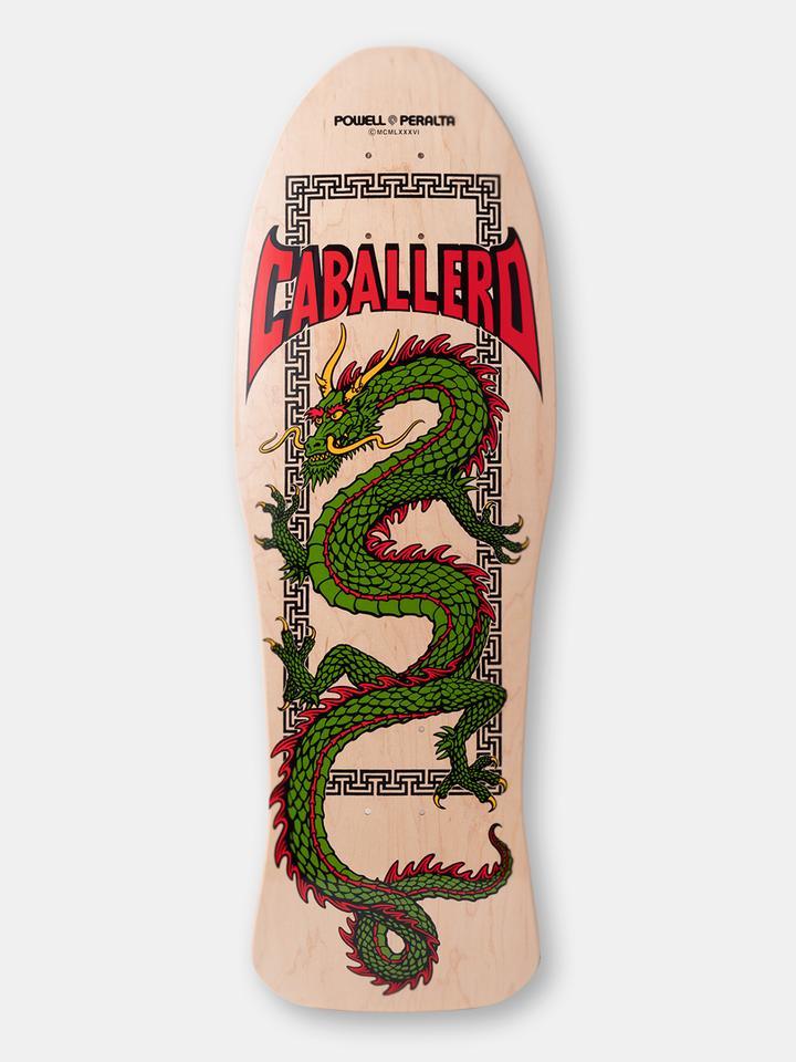 Powell Peralta Skateboard Deck Cab Chinese Dragon Natural Clear UV Reissue
