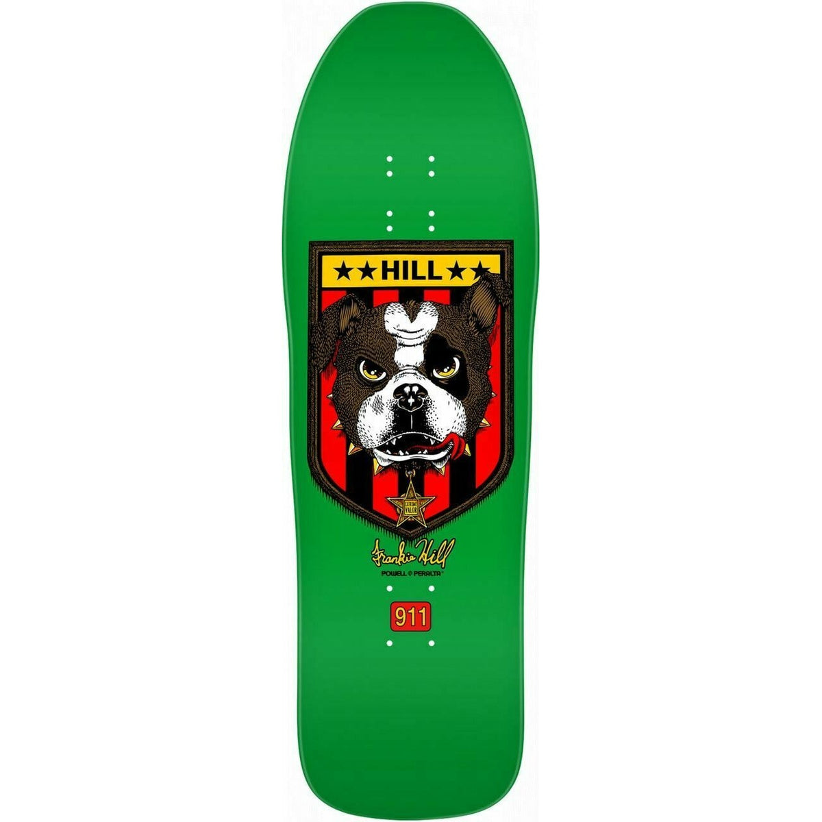 Powell Peralta Skateboard Deck Frankie Hill Bulldog Green 10 Reissue