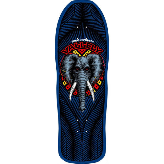 Powell Peralta Skateboard Deck Mike Vallely Elephant Blue 9.85" Reissue