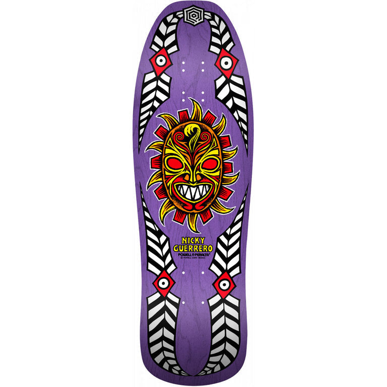 Powell Peralta Skateboard Deck Nicky Guerrero Mask Purple 10" Reissue