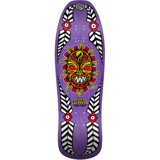 Powell Peralta Skateboard Deck Nicky Guerrero Mask Purple 10" Reissue