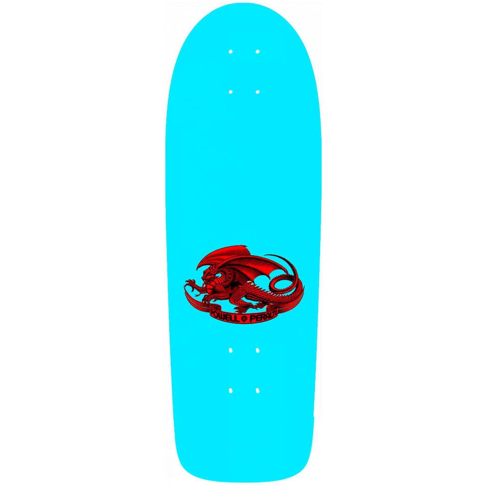 Powell Peralta Skateboard Deck OG Rodriguez Skull & Sword Light Blue 10" Reissue