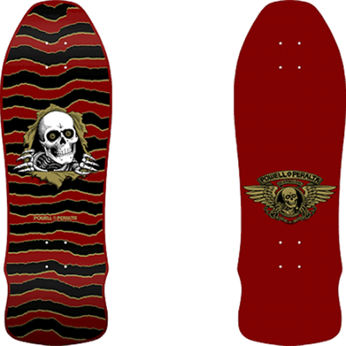 Powell Peralta Skateboard Deck Ripper Geegah Maroon 9.75" Reissue