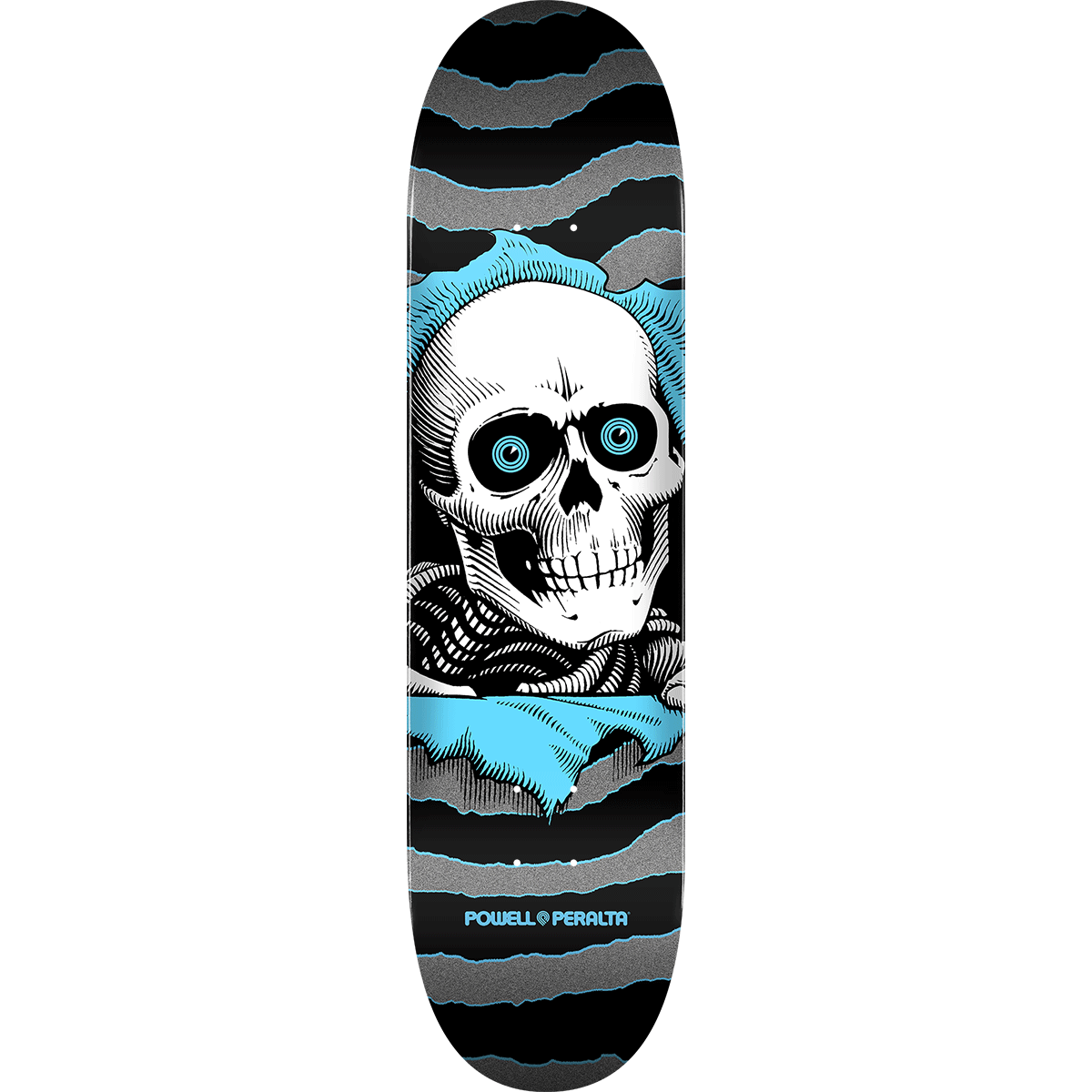 Powell Peralta Skateboard Deck Ripper Silver Light Blue 7 75