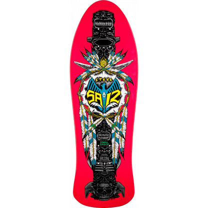 Powell Peralta Skateboard Deck Steve Saiz Totem Pink 10" Old School Reissue
