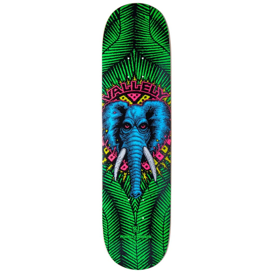 Powell Peralta Skateboard Deck Vallely Green Elephant 8" Birch