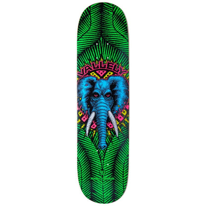 Powell Peralta Skateboard Deck Vallely Green Elephant 8" Birch