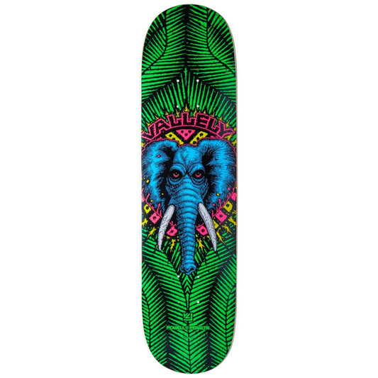 Powell Peralta Skateboard Deck Vallely Green Elephant 8" Birch