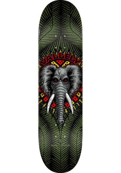 Powell Peralta Skateboard Deck Vallely Olive Elephant 8.25" Birch